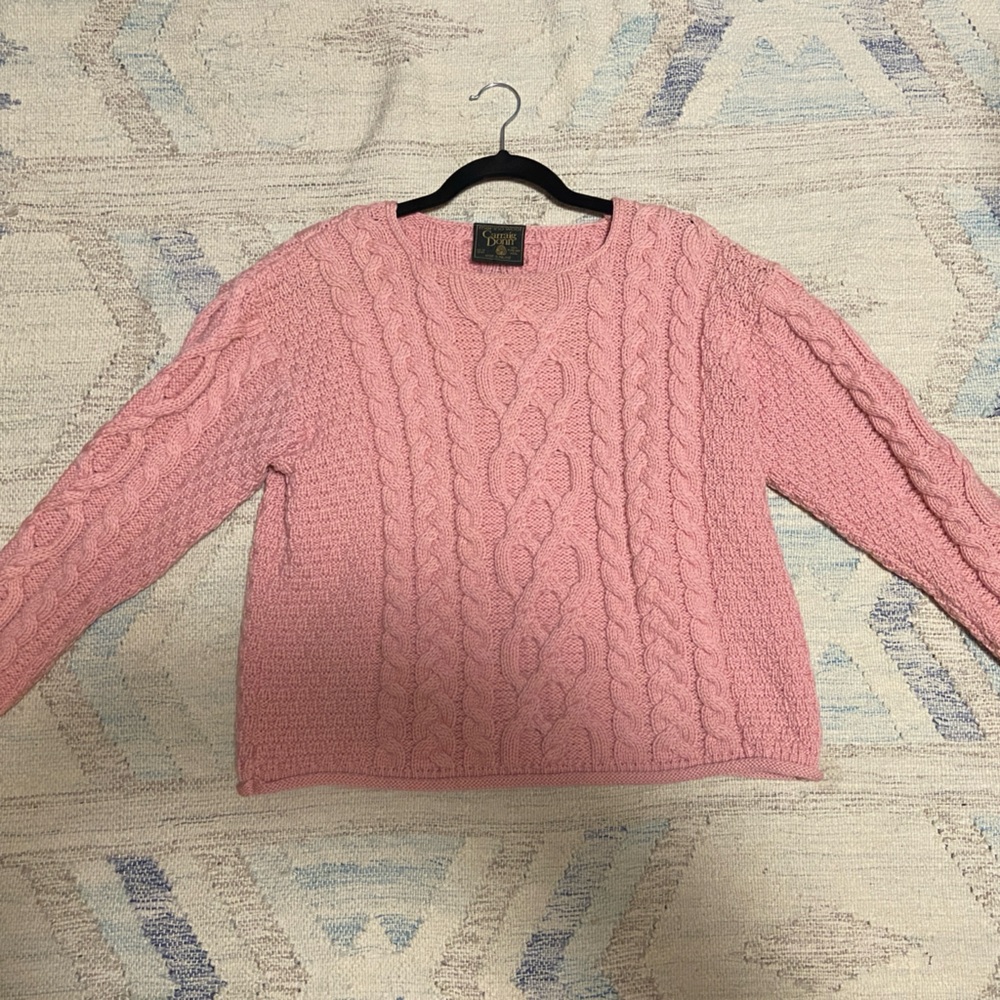 Merino Wool Cable Knit Sweater